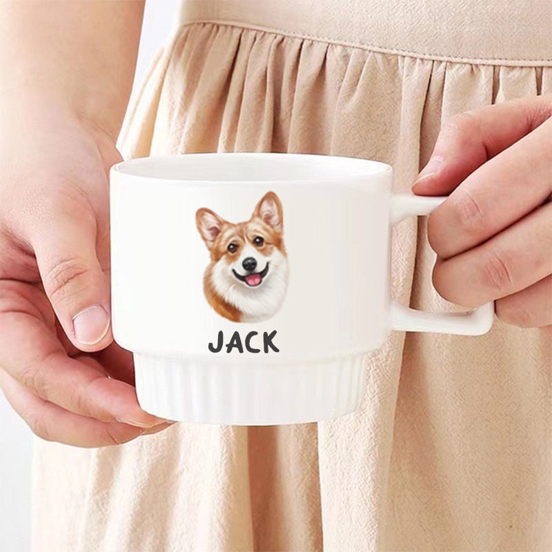 2 Custom ceramic coffee mug with coaster(gift)